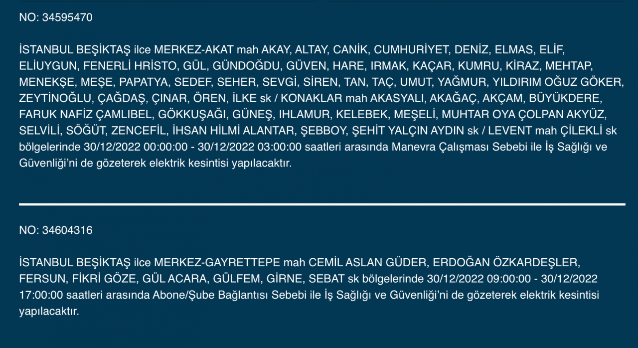 İstanbul'da uzun süreli elektrik kesintisi (30 ARALIK) - Sayfa 6
