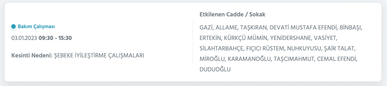 İstanbul’un çok sayıda ilçesinde elektrikler kesilecek (3 OCAK) - Sayfa 35