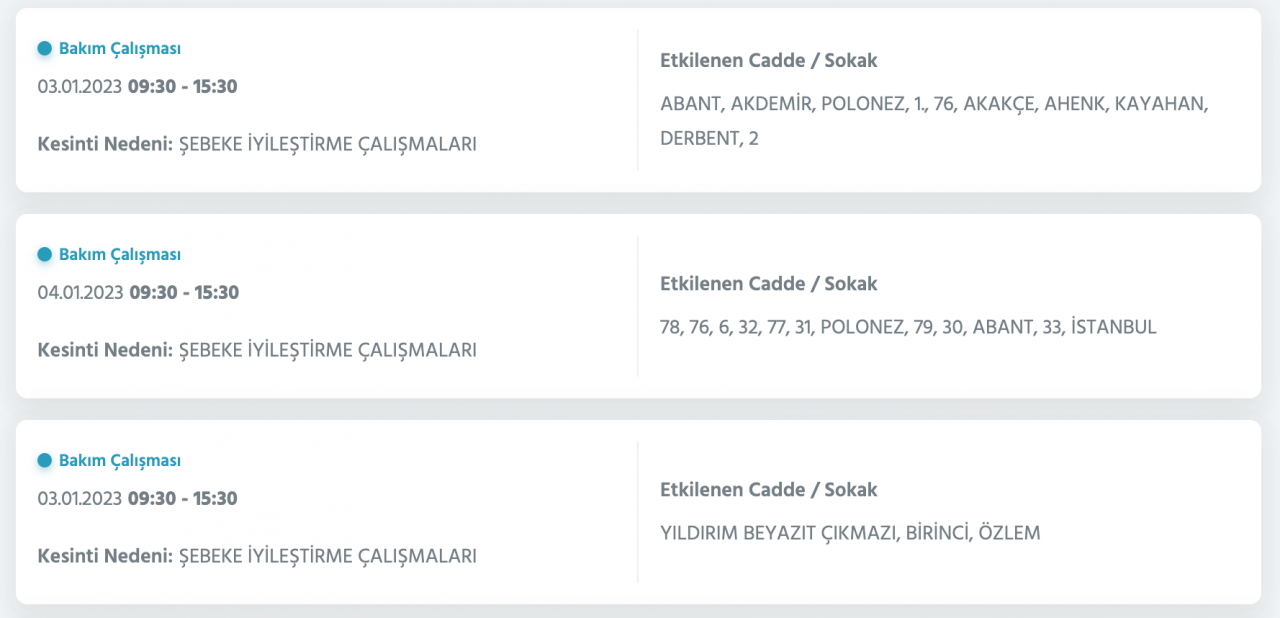 İstanbul’un çok sayıda ilçesinde elektrikler kesilecek (3 OCAK) - Sayfa 26