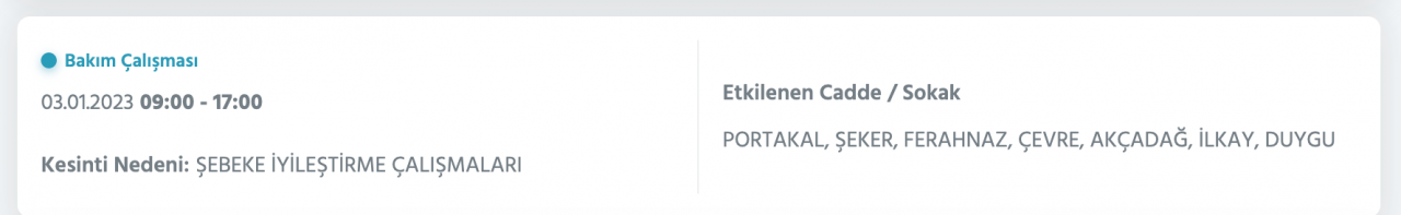 İstanbul’un çok sayıda ilçesinde elektrikler kesilecek (3 OCAK) - Sayfa 33