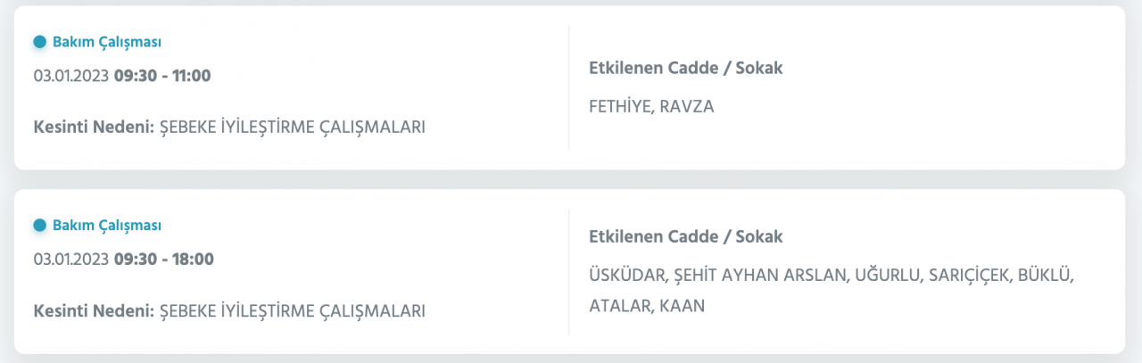 İstanbul’un çok sayıda ilçesinde elektrikler kesilecek (3 OCAK) - Sayfa 28