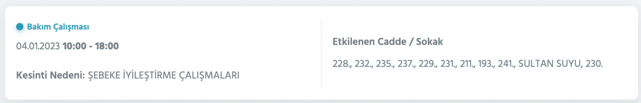 İstanbul’da uzun süreli elektrik kesintisi (4 OCAK) - Sayfa 23