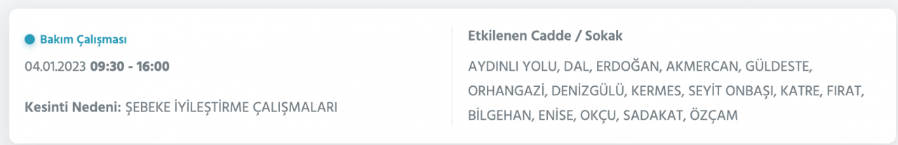 İstanbul’da uzun süreli elektrik kesintisi (4 OCAK) - Sayfa 35
