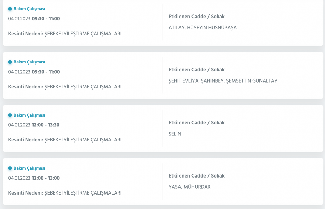 İstanbul’da uzun süreli elektrik kesintisi (4 OCAK) - Sayfa 24