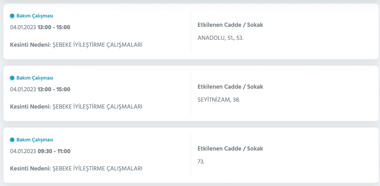 İstanbul’da uzun süreli elektrik kesintisi (4 OCAK) - Sayfa 19