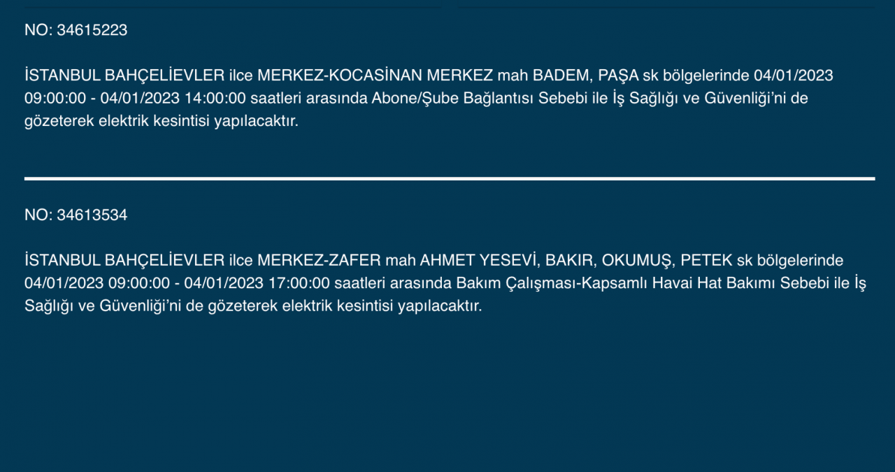 İstanbul’da uzun süreli elektrik kesintisi (4 OCAK) - Sayfa 5