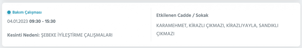 İstanbul’da uzun süreli elektrik kesintisi (4 OCAK) - Sayfa 21
