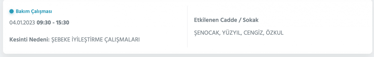 İstanbul’da uzun süreli elektrik kesintisi (4 OCAK) - Sayfa 25