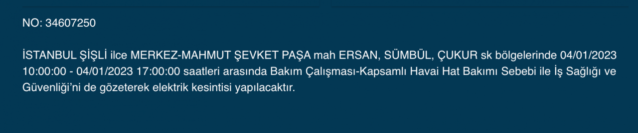 İstanbul’da uzun süreli elektrik kesintisi (4 OCAK) - Sayfa 18