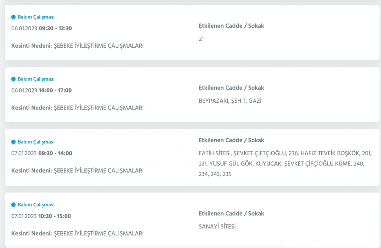 Ankara için kesinti uyarısı yapıldı (5-6-7 OCAK) - Sayfa 9