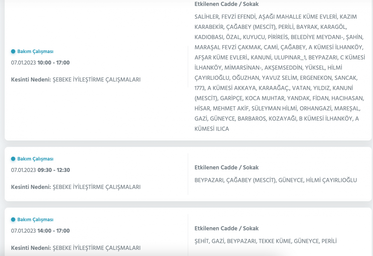 Ankara için kesinti uyarısı yapıldı (5-6-7 OCAK) - Sayfa 10