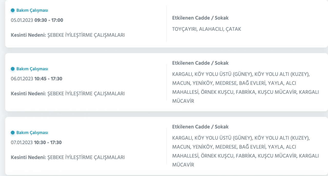 Ankara için kesinti uyarısı yapıldı (5-6-7 OCAK) - Sayfa 27
