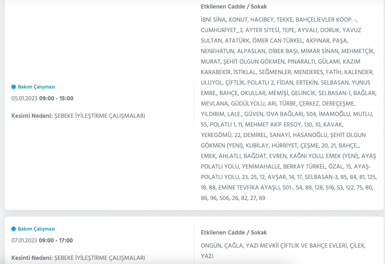 Ankara için kesinti uyarısı yapıldı (5-6-7 OCAK) - Sayfa 20
