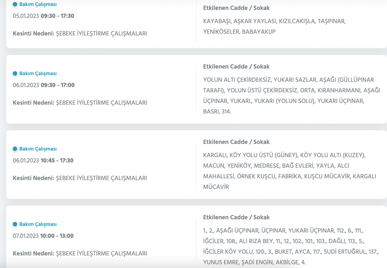 Ankara için kesinti uyarısı yapıldı (5-6-7 OCAK) - Sayfa 33