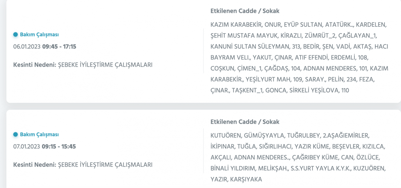 Ankara için kesinti uyarısı yapıldı (5-6-7 OCAK) - Sayfa 34