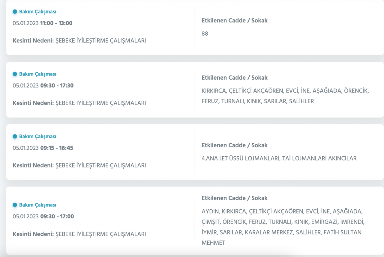 Ankara için kesinti uyarısı yapıldı (5-6-7 OCAK) - Sayfa 28