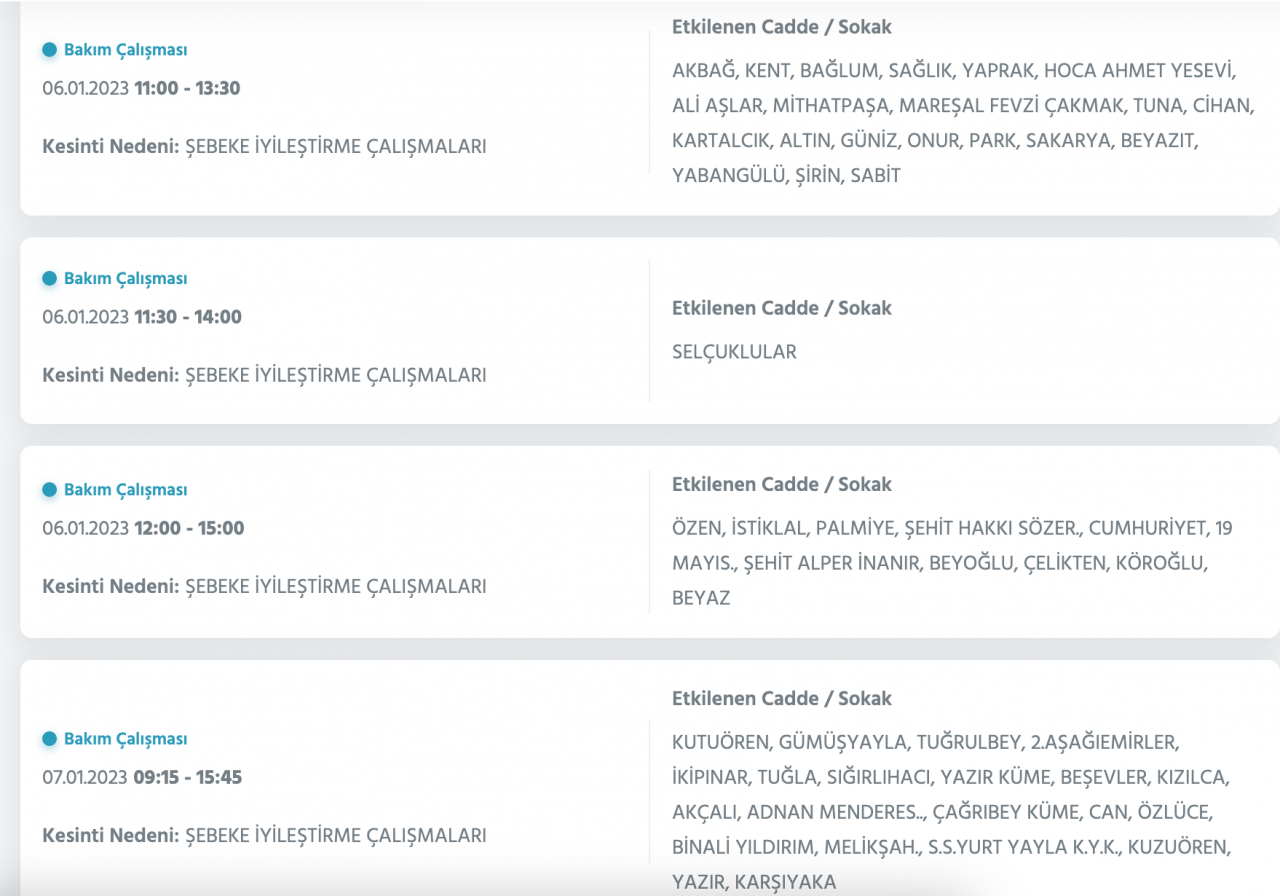 Ankara için kesinti uyarısı yapıldı (5-6-7 OCAK) - Sayfa 30