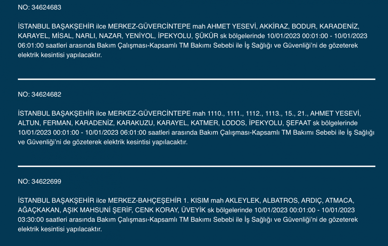 İstanbul’un çok sayıda ilçesine uyarı (10 Ocak) - Sayfa 6