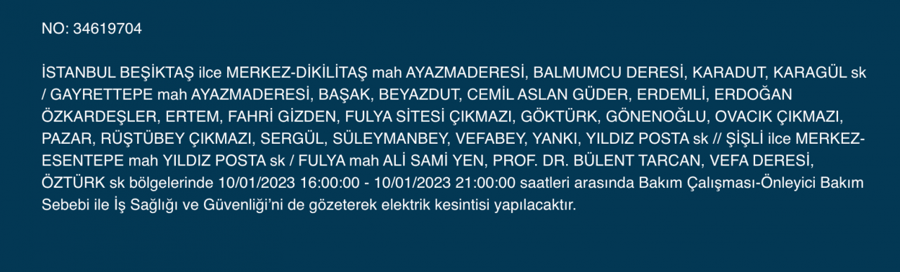 İstanbul’un çok sayıda ilçesine uyarı (10 Ocak) - Sayfa 11