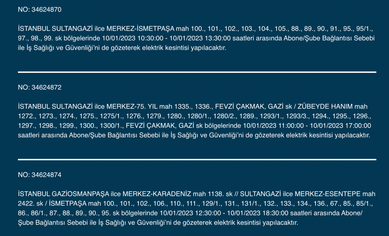 İstanbul’un çok sayıda ilçesine uyarı (10 Ocak) - Sayfa 29