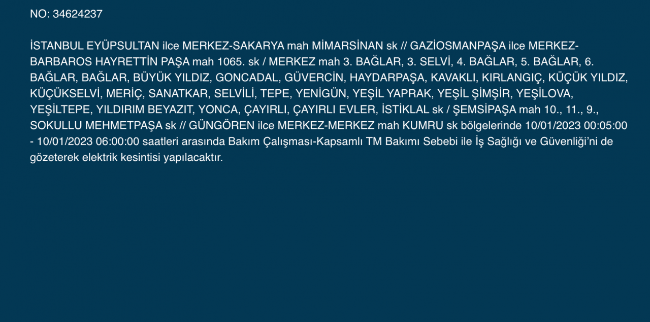 İstanbul’un çok sayıda ilçesine uyarı (10 Ocak) - Sayfa 21