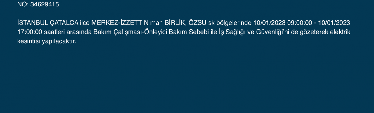 İstanbul’un çok sayıda ilçesine uyarı (10 Ocak) - Sayfa 14