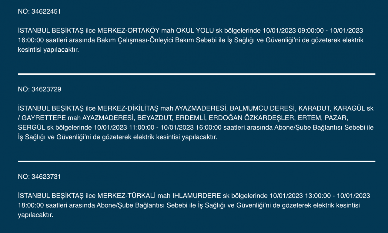 İstanbul’un çok sayıda ilçesine uyarı (10 Ocak) - Sayfa 10