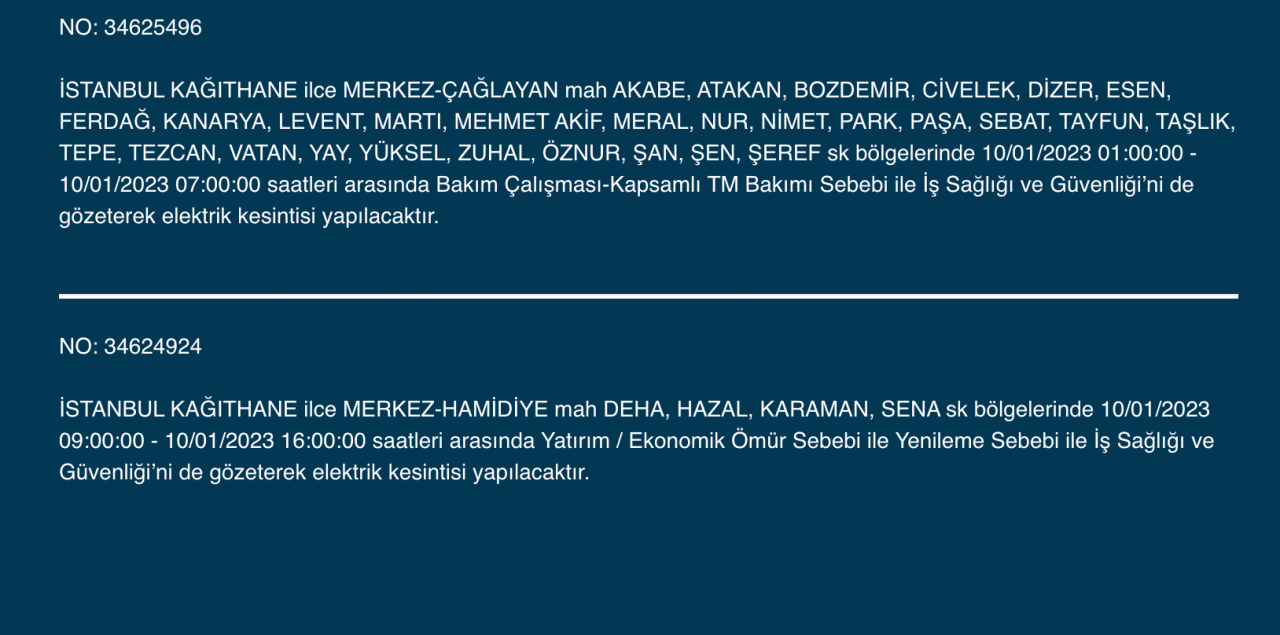 İstanbul’un çok sayıda ilçesine uyarı (10 Ocak) - Sayfa 22