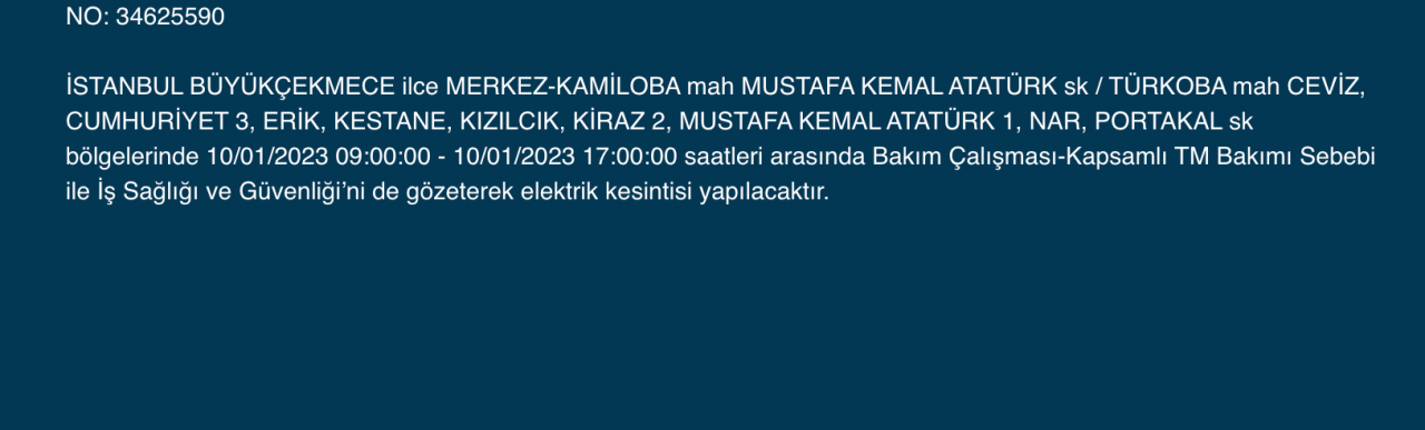İstanbul’un çok sayıda ilçesine uyarı (10 Ocak) - Sayfa 13