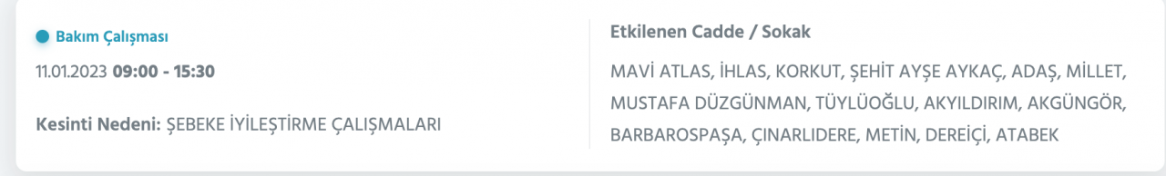 İstanbul’da uzun süreli elektrik kesintisi (11 Ocak) - Sayfa 47