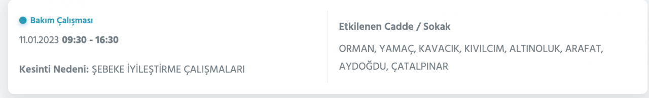 İstanbul’da uzun süreli elektrik kesintisi (11 Ocak) - Sayfa 43