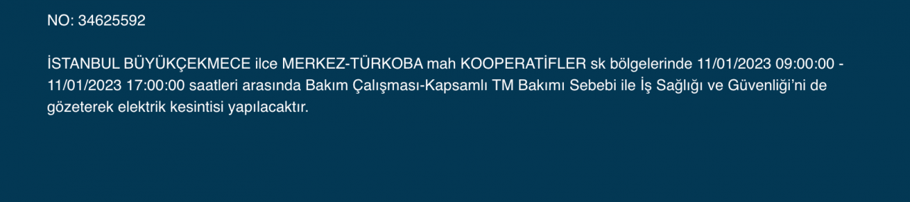 İstanbul’da uzun süreli elektrik kesintisi (11 Ocak) - Sayfa 10