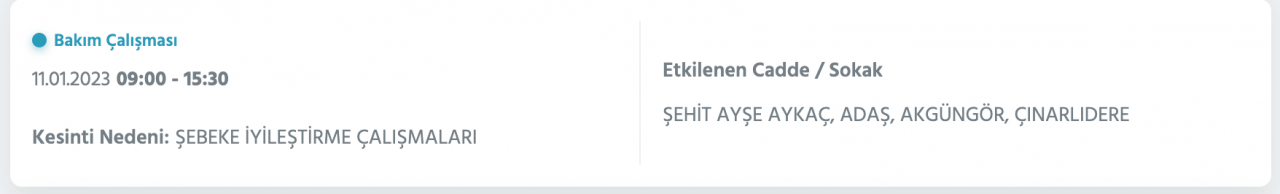 İstanbul’da uzun süreli elektrik kesintisi (11 Ocak) - Sayfa 48