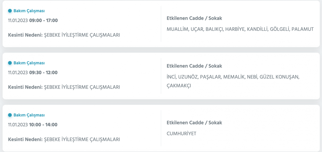 İstanbul’da uzun süreli elektrik kesintisi (11 Ocak) - Sayfa 40