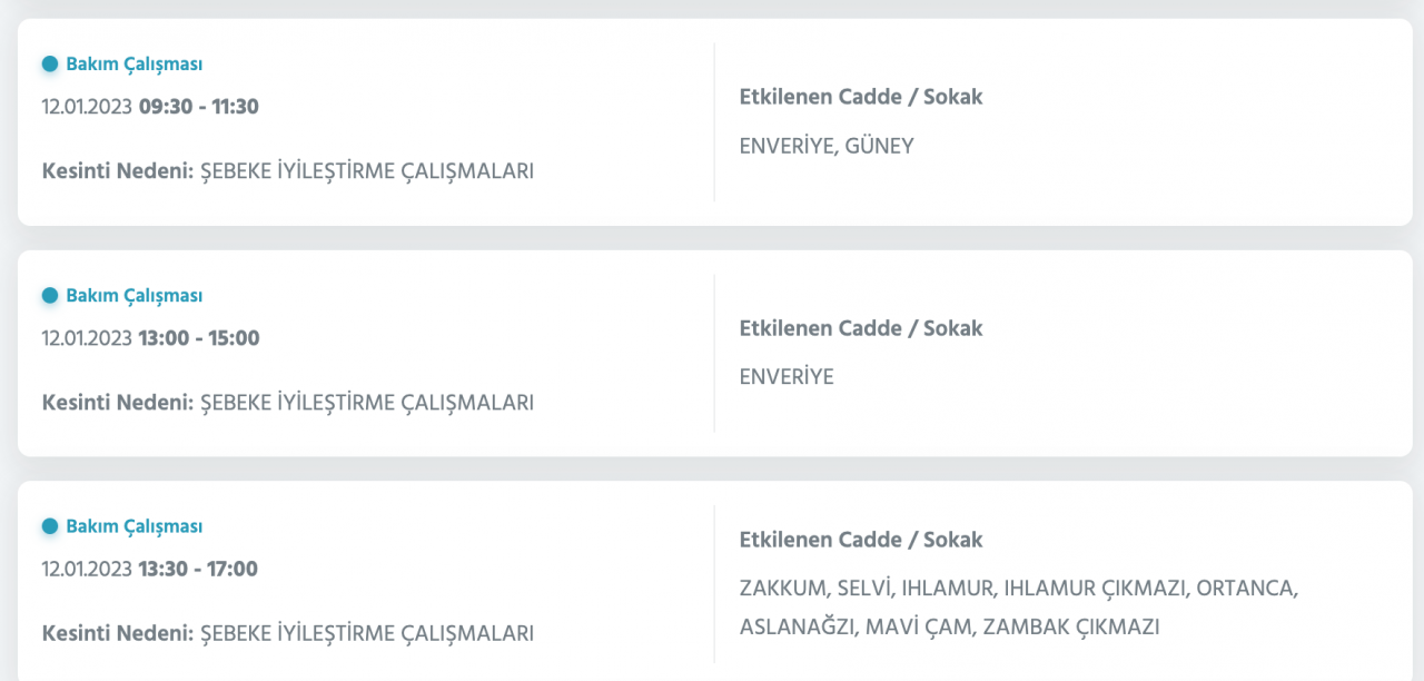 İstanbul’da 32 ilçede elektrikler kesilecek (12 Ocak) - Sayfa 40