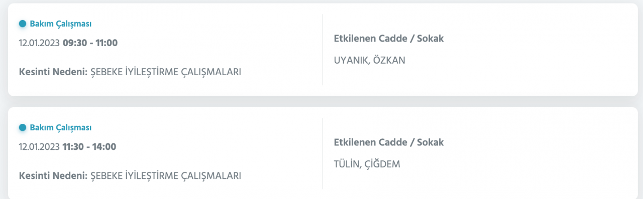 İstanbul’da 32 ilçede elektrikler kesilecek (12 Ocak) - Sayfa 34