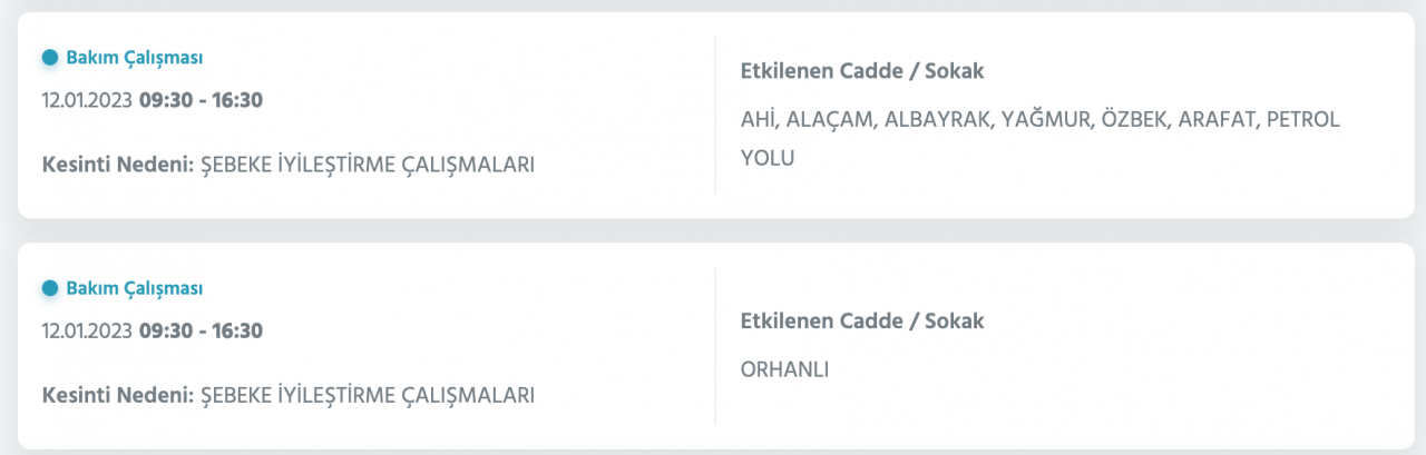 İstanbul’da 32 ilçede elektrikler kesilecek (12 Ocak) - Sayfa 38