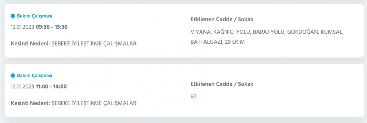 İstanbul’da 32 ilçede elektrikler kesilecek (12 Ocak) - Sayfa 30