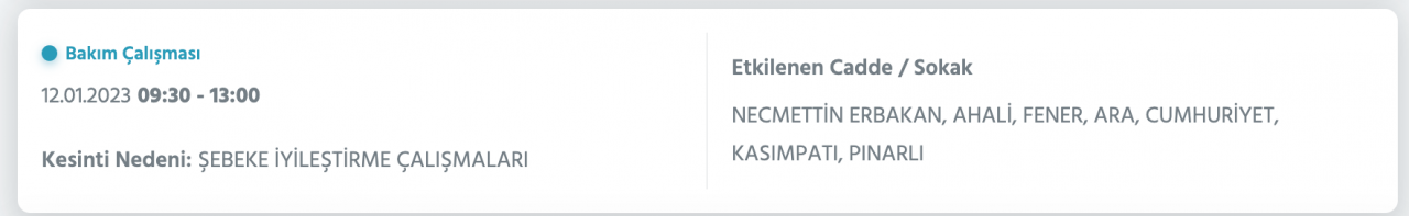 İstanbul’da 32 ilçede elektrikler kesilecek (12 Ocak) - Sayfa 35
