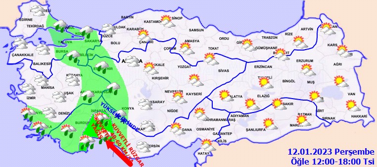 Meteorolojiden 3 ile turuncu kodlu uyarı! Şiddetli yağış, yoğun kar ve fırtınaya dikkat! - Sayfa 3