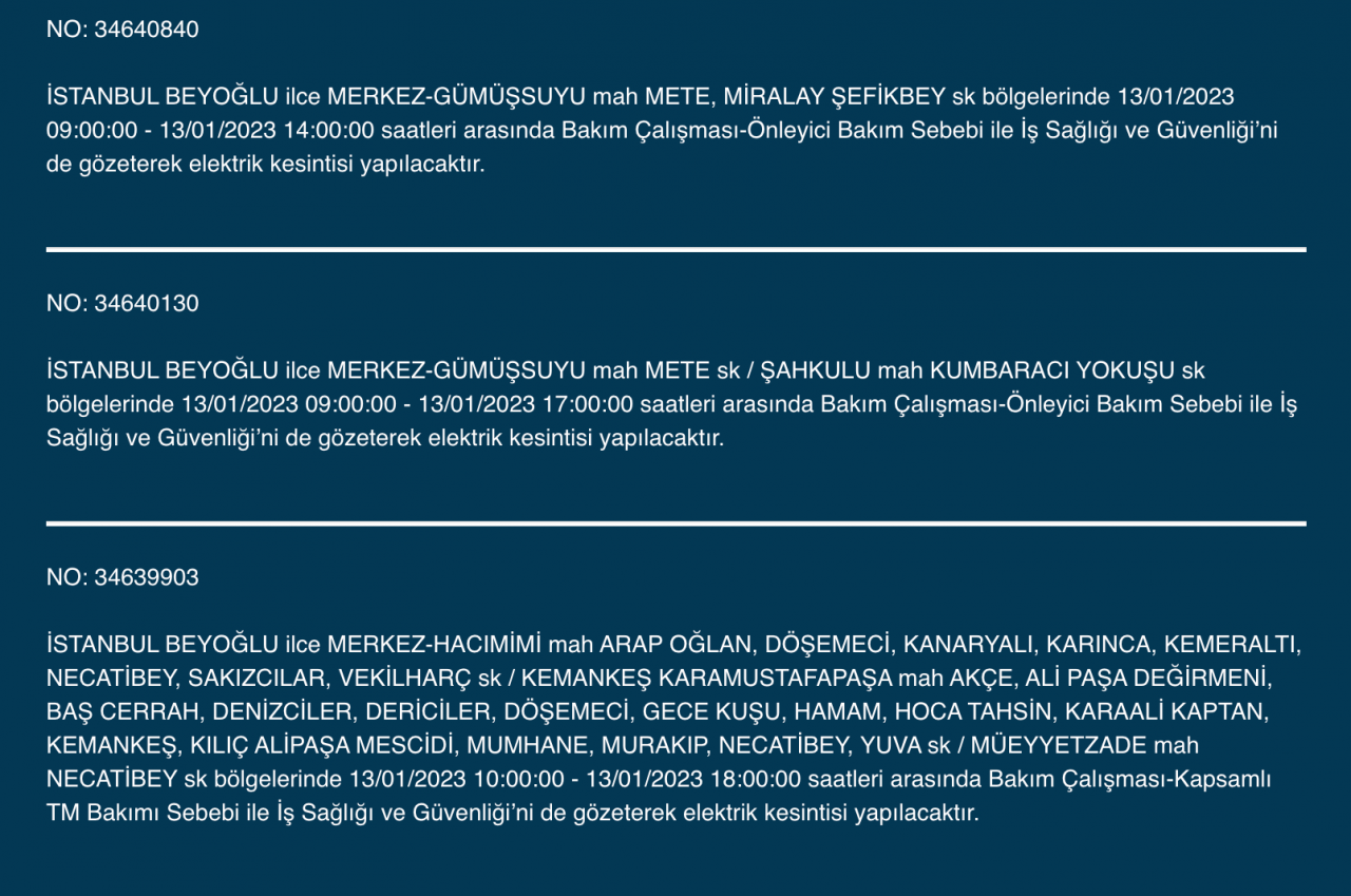 İstanbul’un 20 ilçesine uyarı! (13 Ocak) - Sayfa 11