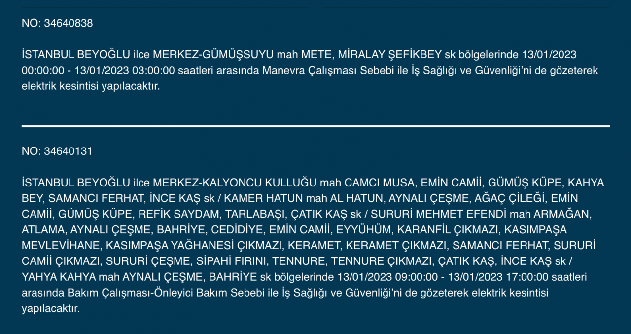 İstanbul’un 20 ilçesine uyarı! (13 Ocak) - Sayfa 10