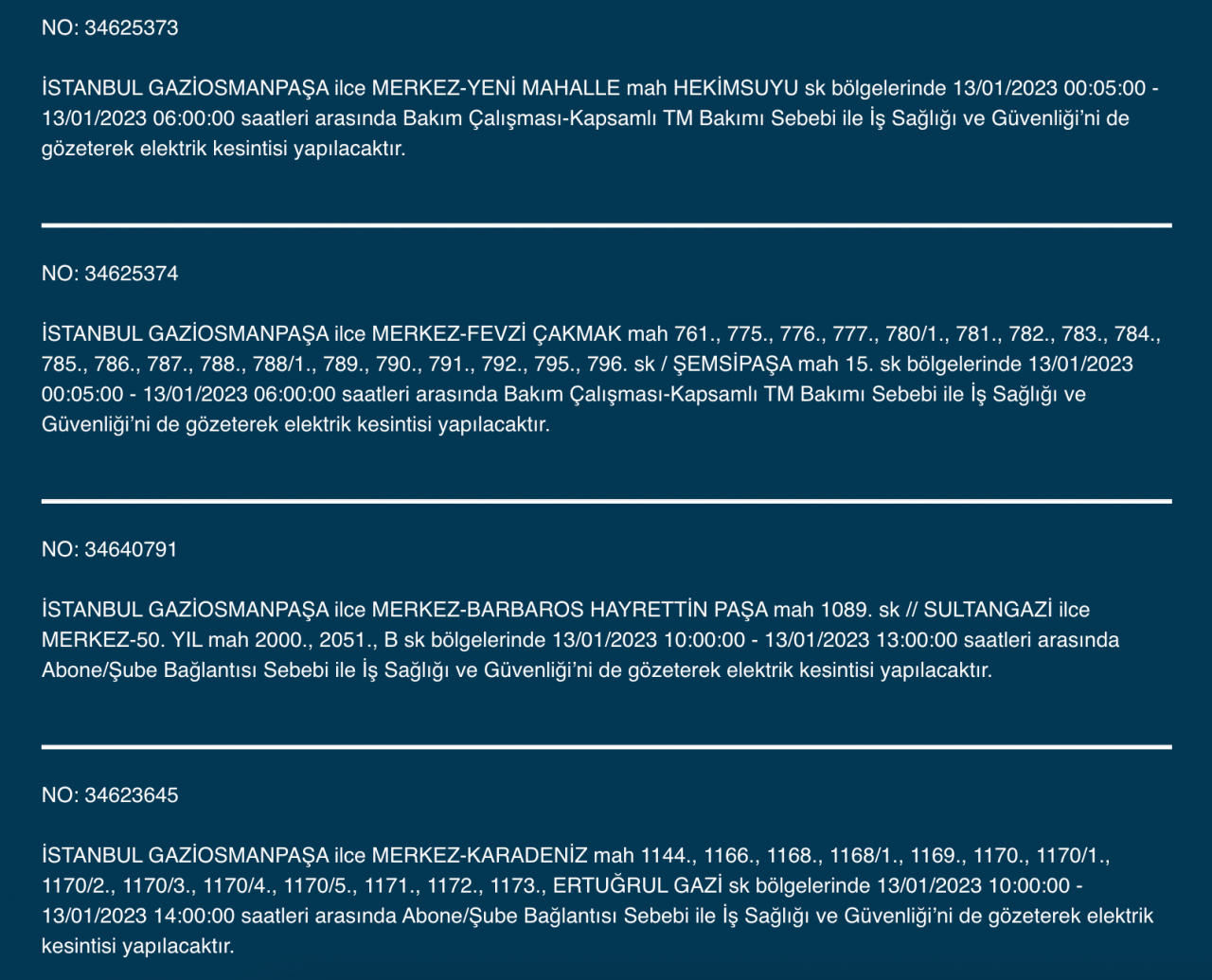 İstanbul’un 20 ilçesine uyarı! (13 Ocak) - Sayfa 19
