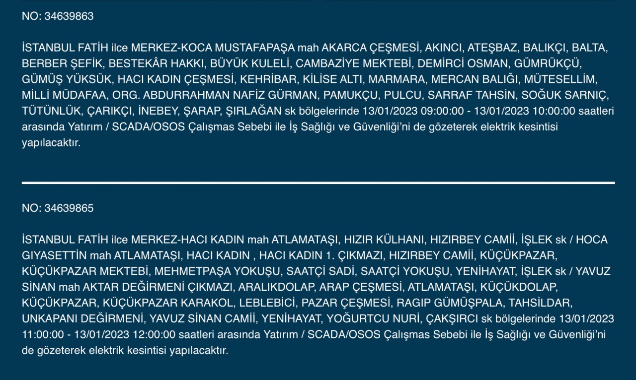 İstanbul’un 20 ilçesine uyarı! (13 Ocak) - Sayfa 17