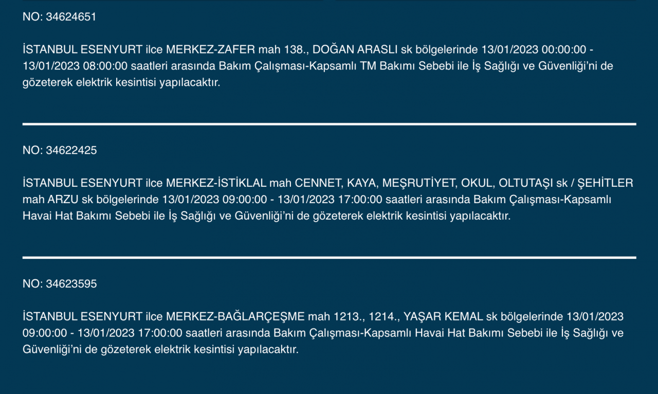 İstanbul’un 20 ilçesine uyarı! (13 Ocak) - Sayfa 15