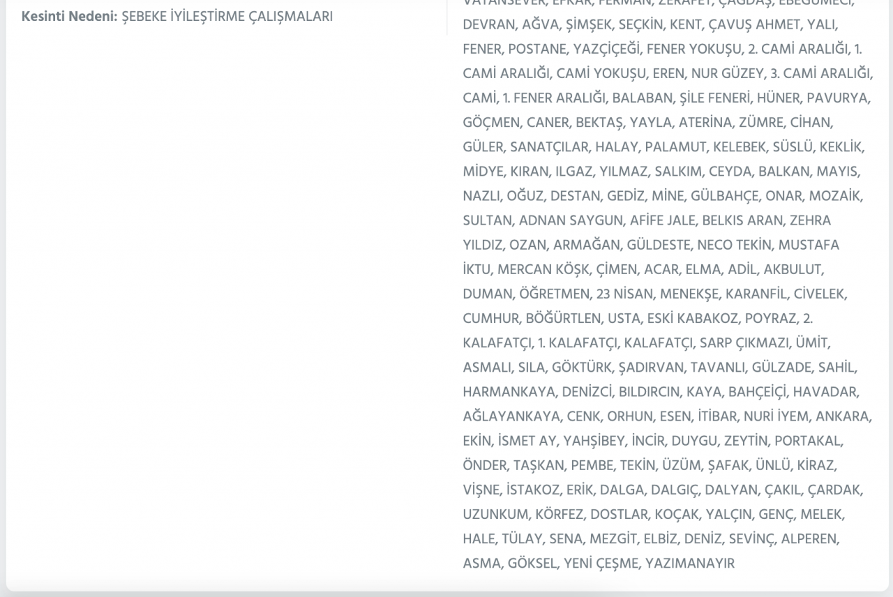 İstanbul’un çok sayıda ilçesine elektrik verilemeyecek (14 Ocak) - Sayfa 27