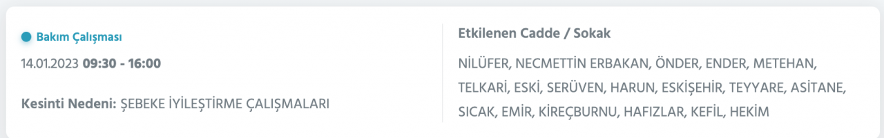 İstanbul’un çok sayıda ilçesine elektrik verilemeyecek (14 Ocak) - Sayfa 28