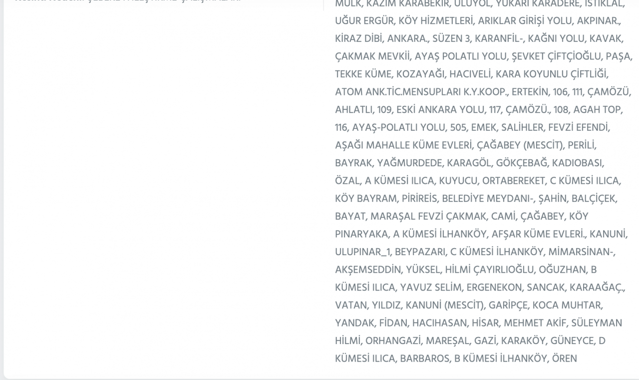 Ankara’da yüzlerce adrese kesinti uyarısı (15-16-17-18 Ocak) - Sayfa 5