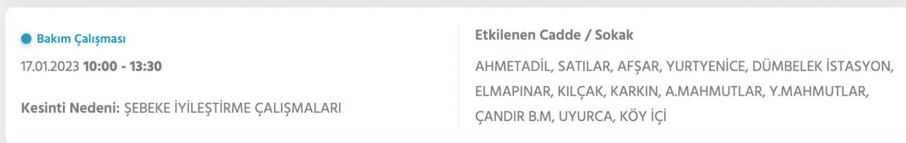 Ankara’da yüzlerce adrese kesinti uyarısı (15-16-17-18 Ocak) - Sayfa 6