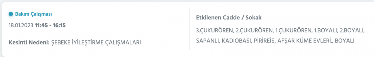 Ankara’da yüzlerce adrese kesinti uyarısı (15-16-17-18 Ocak) - Sayfa 12